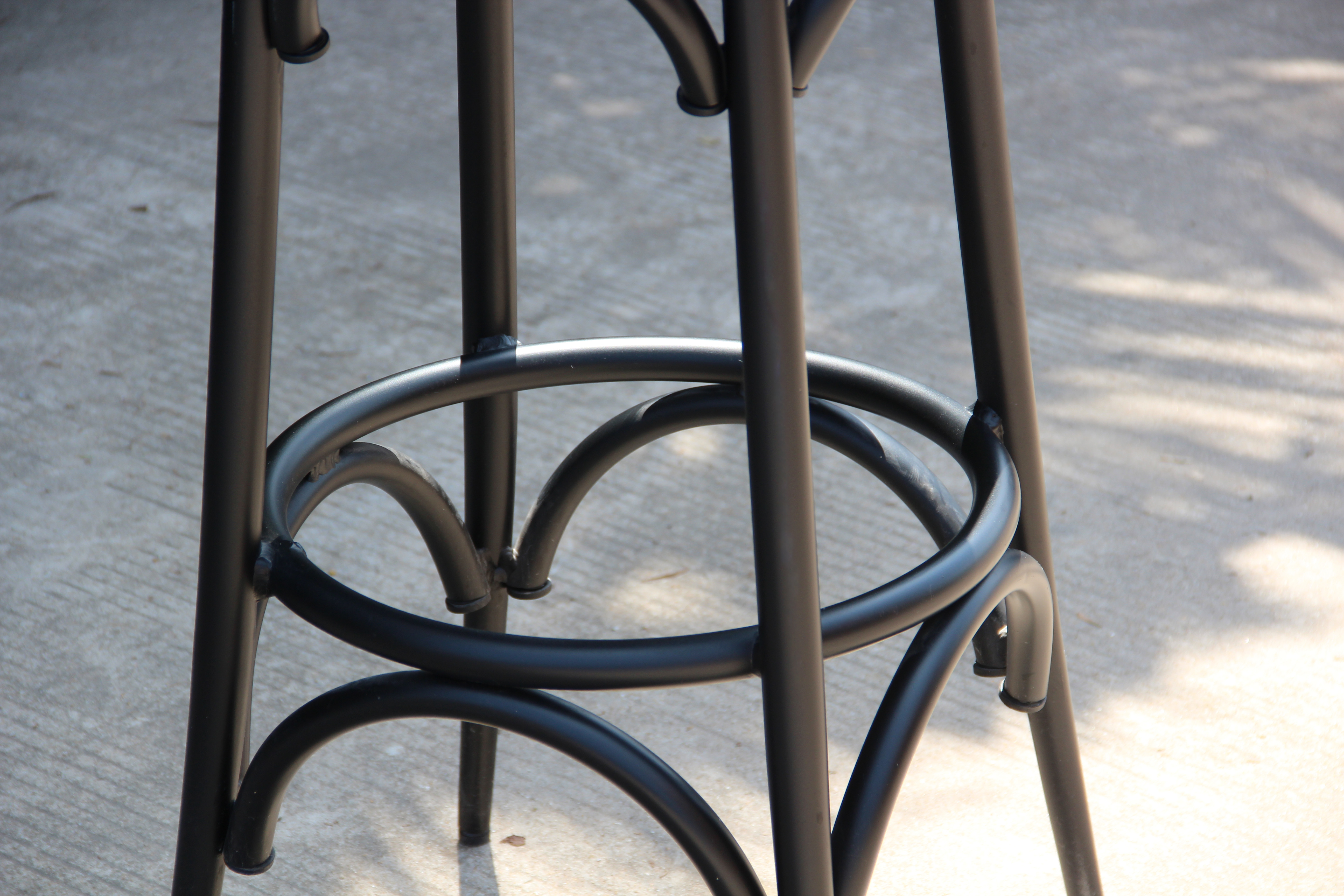 Chaise d'extérieur de bar en cuivre du milieu du siècle