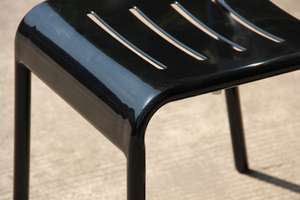 Chaise d'extérieur bar en aluminium sans accoudoirs
