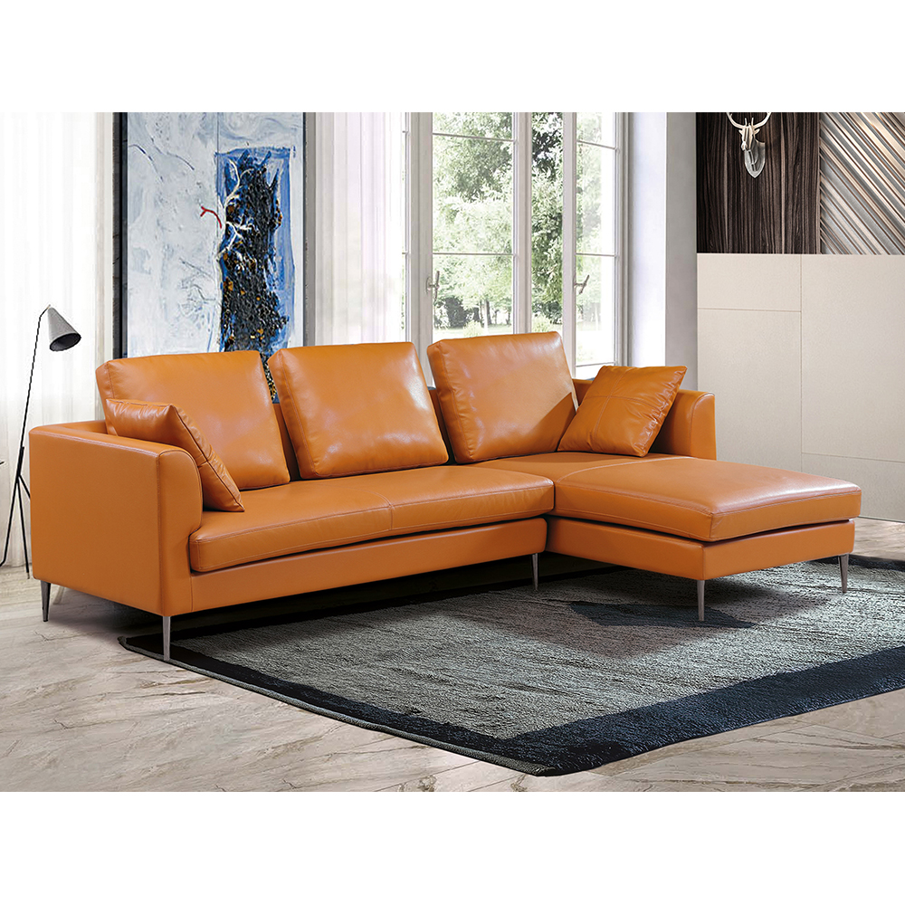  Canapé italien moderne de meubles de salon d'angle de forme de L pour le sofa à la maison de salon